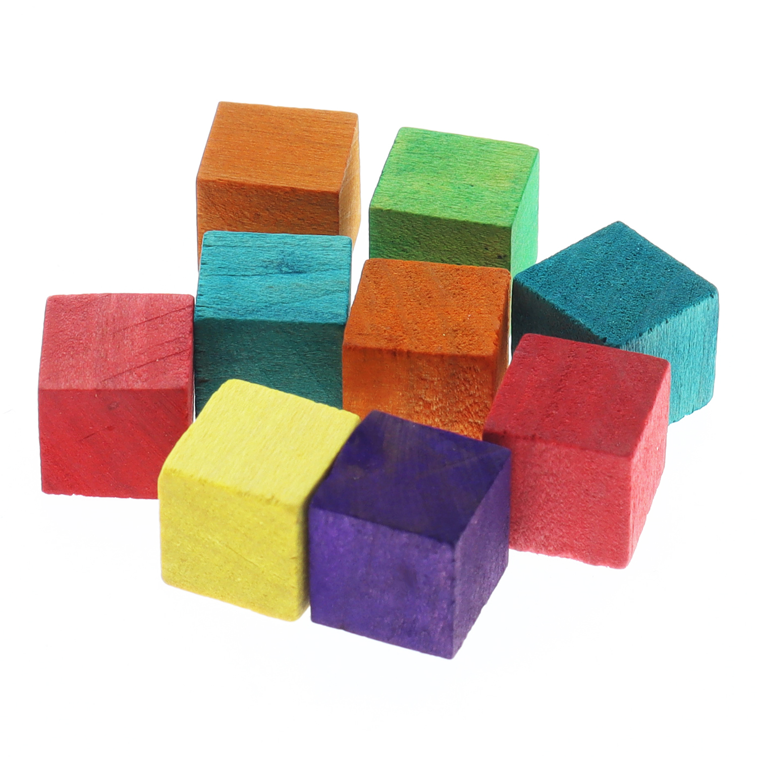 Colored Wooden Cubes 12x12x12MM